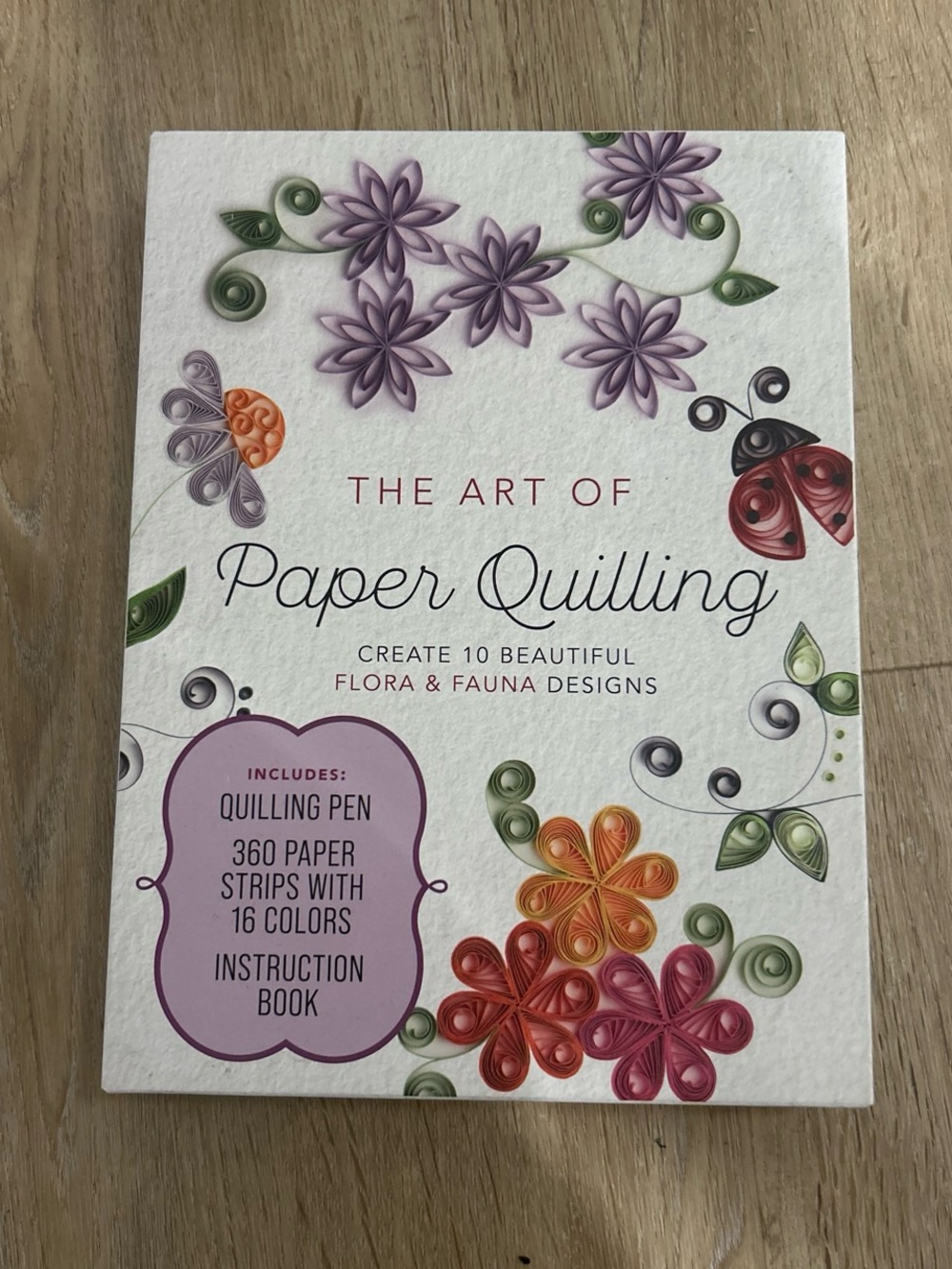 Barnes & Noble Paper Quilling Kit - Purple, Green, Orange, Red